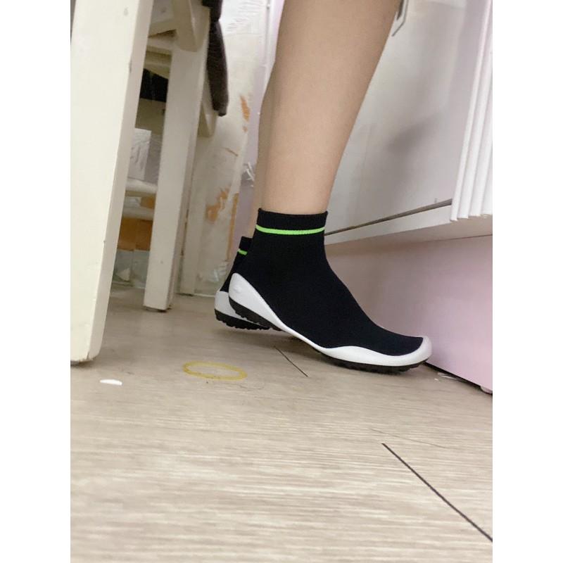 GGOMOOSIN CHÍNH HÃNG- Giày tất người lớn women shoes có cổ viền xanh