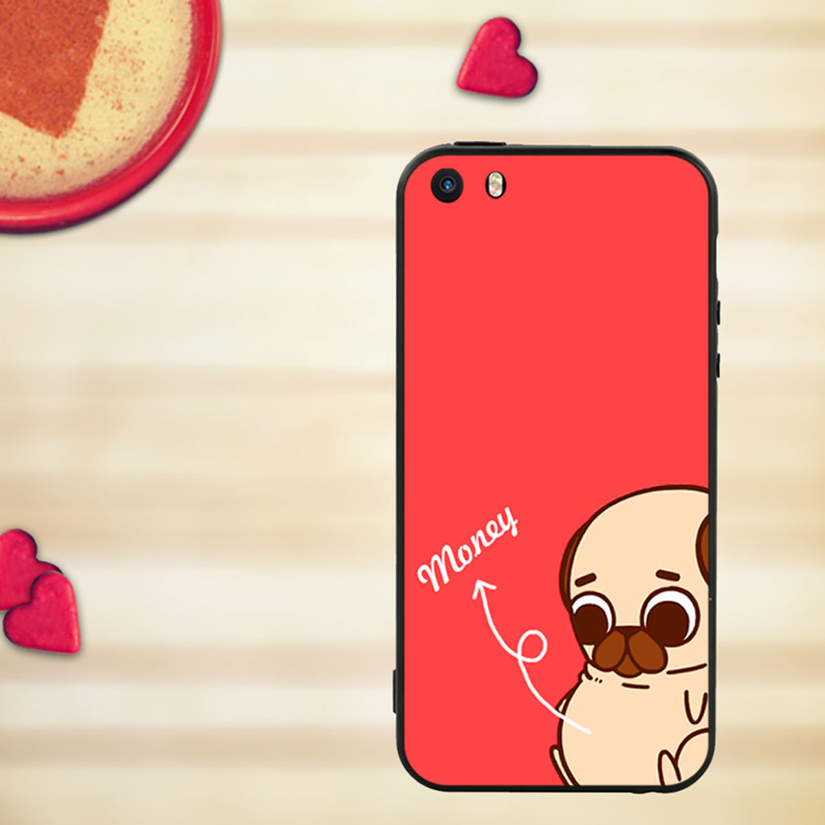 Ốp lưng viền TPU cho điện thoại Iphone 5 - Cute Dog 07