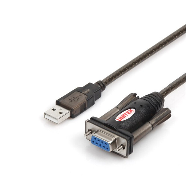 Cáp chuyển USB sang cổng Com Rs232 chân âm Unitek Y-105D dài 2m - Hàng Chính Hãng