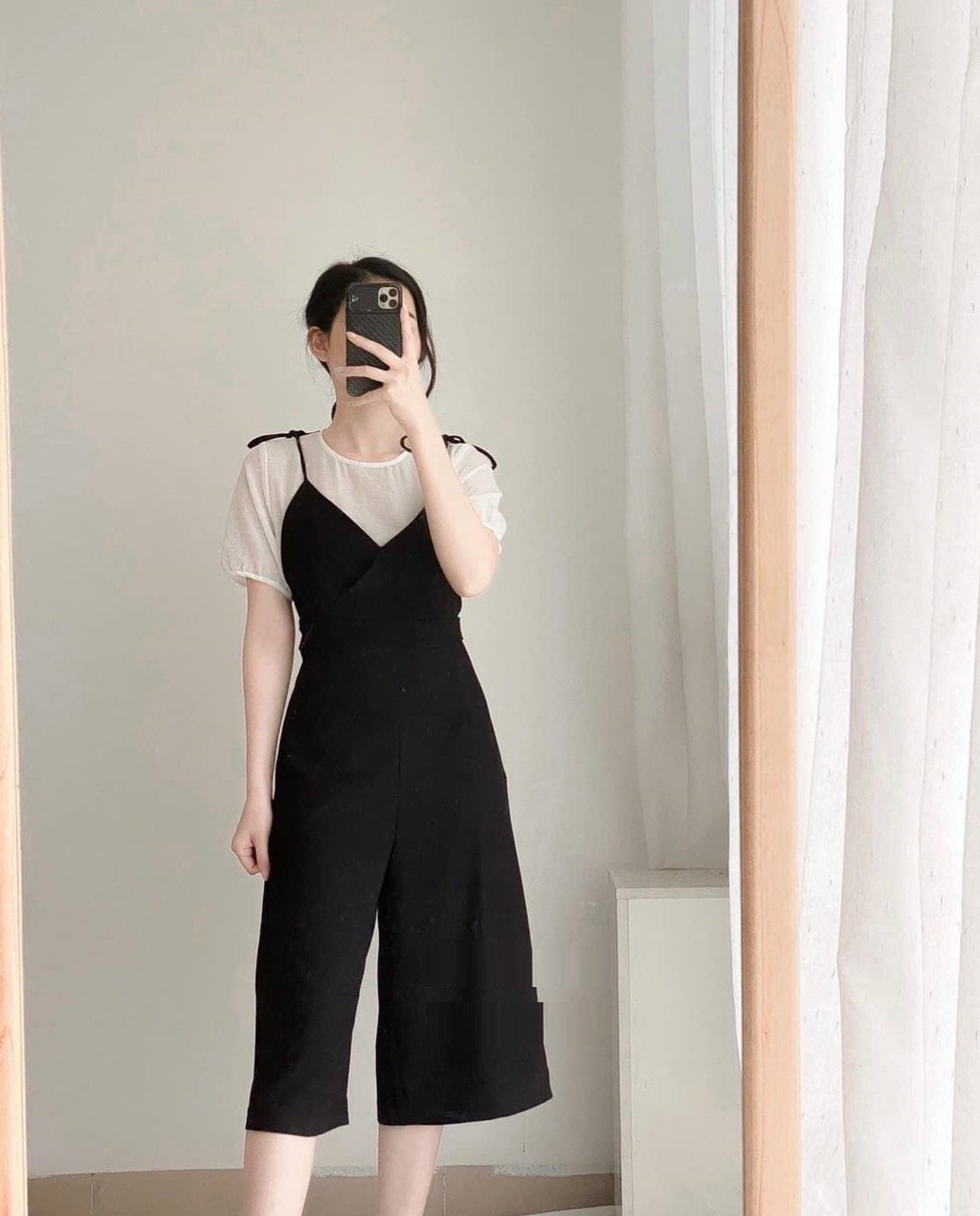 SET ÁO LƯỚI+ JUMPSUIT DÂY- ĐƠN GIÃN- DỄ MẶC