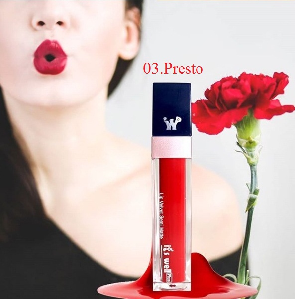 Son Kem Lì it's Well plus Lip Velvet Semi Matte (8g)