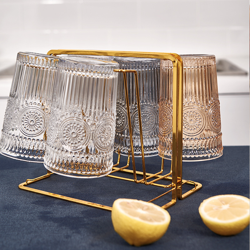 Bộ Ly Uống Nước Hoa Văn Kiểu Châu Âu Dung Tích 480 ML Combo Hộp 6 Sets DECOR LUXURY - Hàng Nhập Khẩu