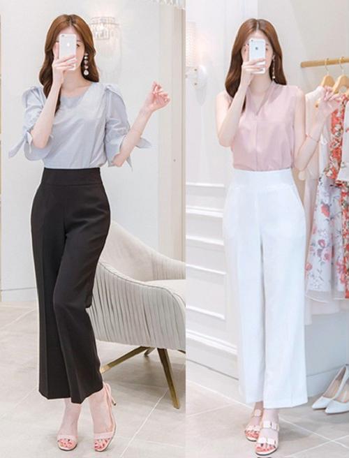 QUÂN ÂU NỮ ỐNG SUÔNG KHÓA SƯỜN