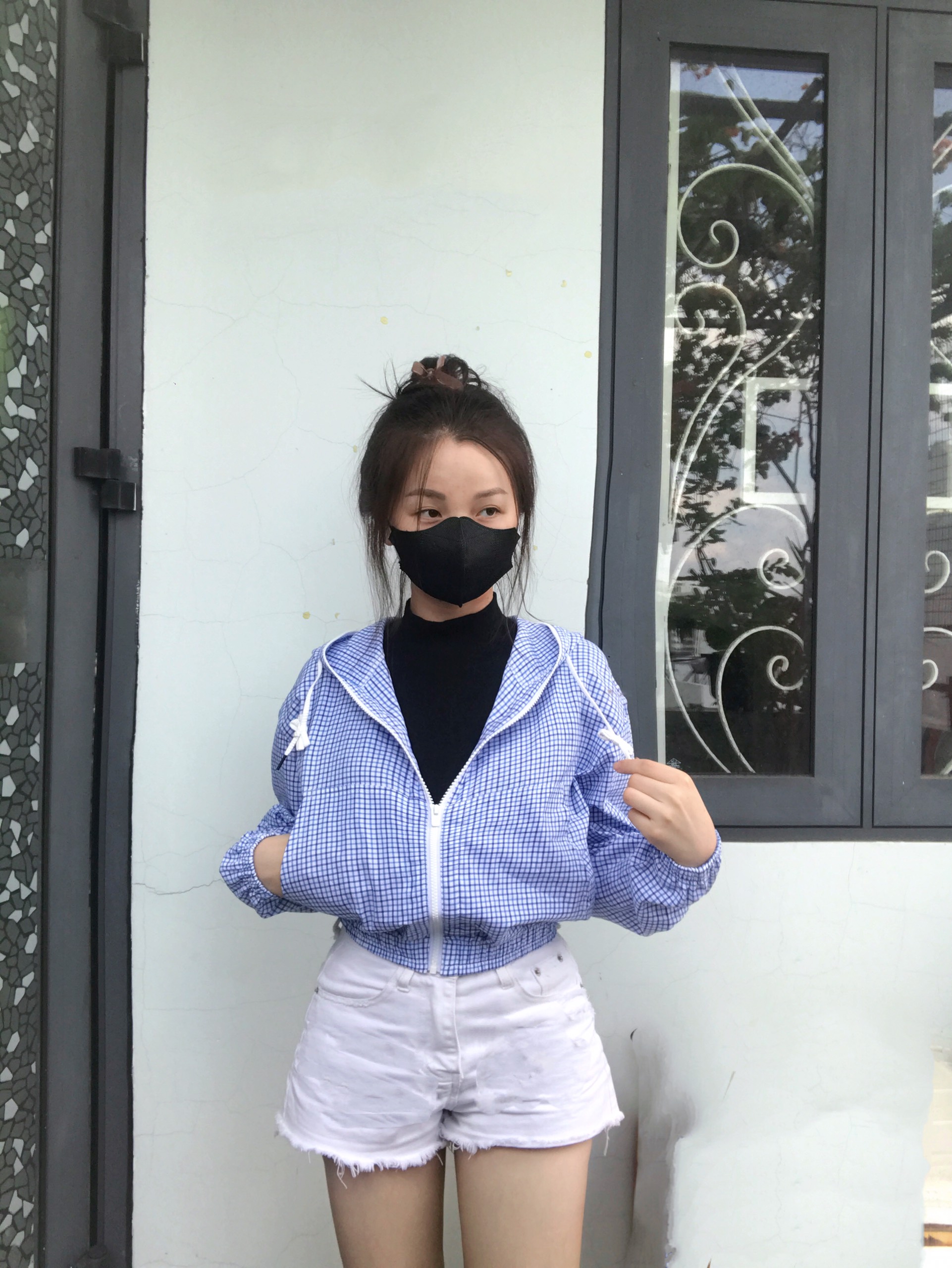 Aó chống nắng nữ, 2 túi ngoài & 2 túi trong tiện dụng, có thể tư trang đt&ví an toàn