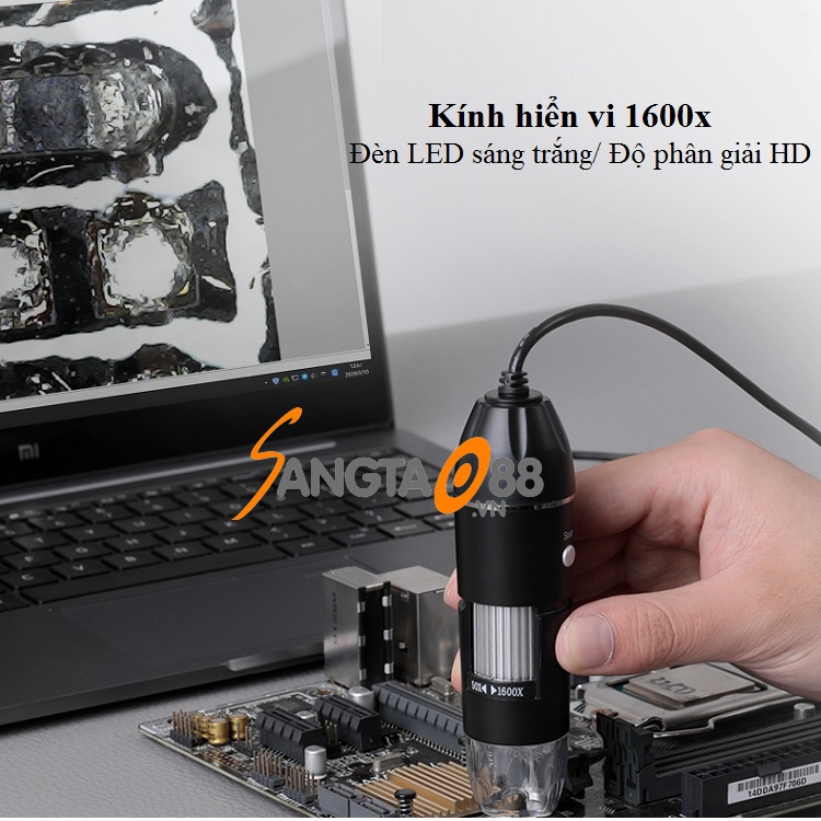 Kính hiển vi điện tử 0x-1600x cắm cổng USB thông minh cao cấp