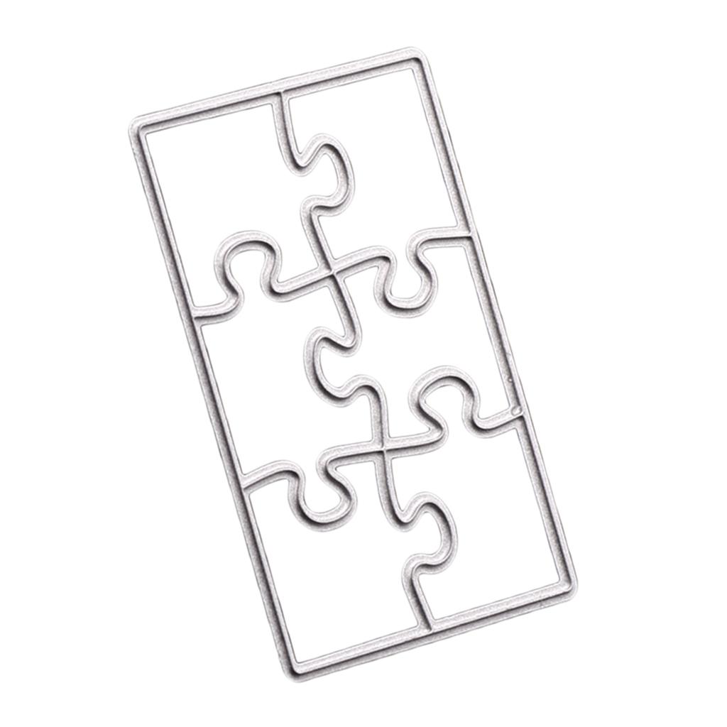 Jigsaw Puzzle Metal Stencils Die Cutting Template Dies Embossing Folder DIY