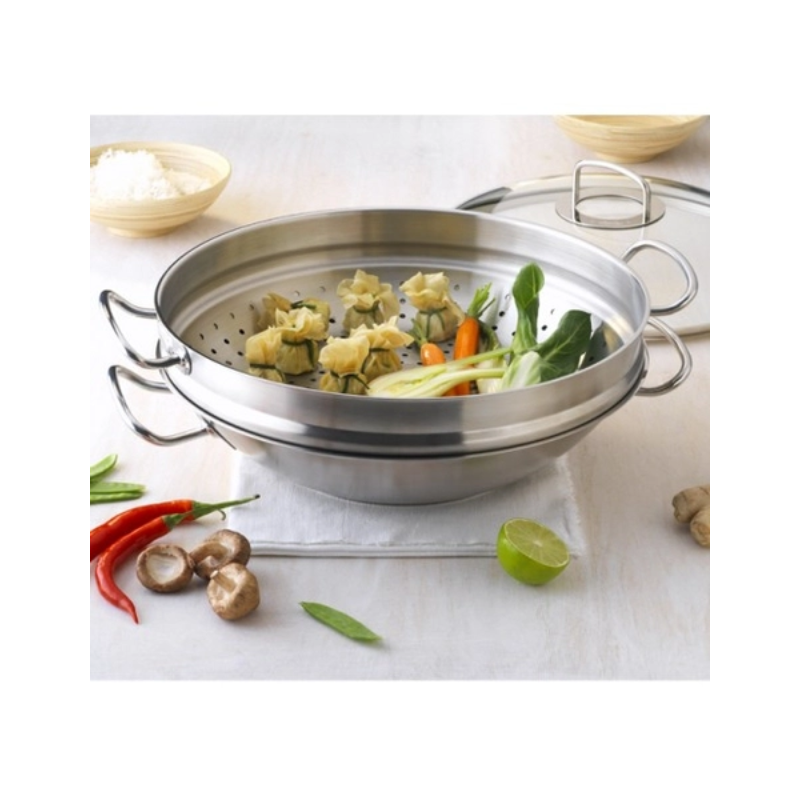 Bộ nồi lẩu + xửng hấp Fissler Nanjing 36cm