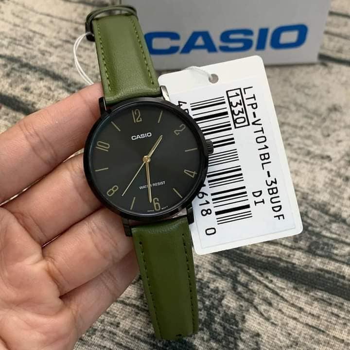 Đồng hồ nữ dây da Casio LTP-VT01BL-3BUDF