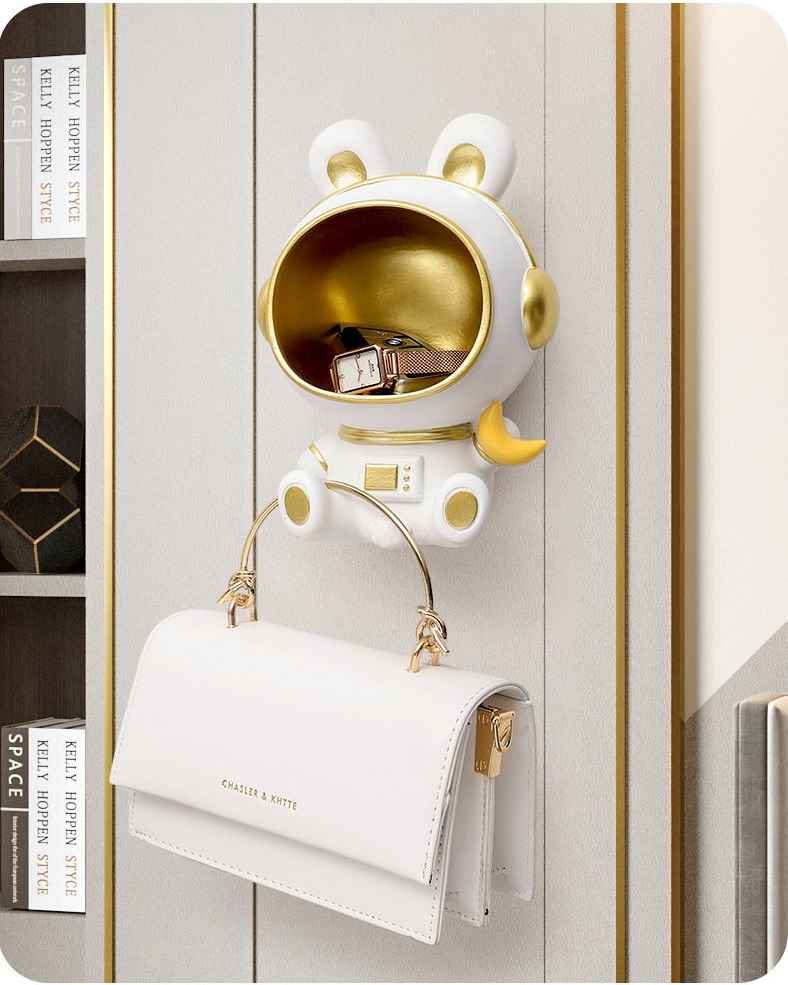 TƯỢNG MÈO PHI HÀNH GIA TREO TƯỜNG ĐỂ BÀN CATSPACE GIỮ ĐỒ TRANG TRÍ NHÀ CỬA