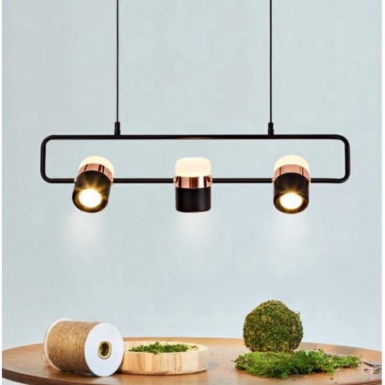Đèn thả tư thế Bắc Âu 3 bóng hiện đại trang trí xây dựng phía bên trong cao cấp, sang trọng. bh 12 tháng DT DDT