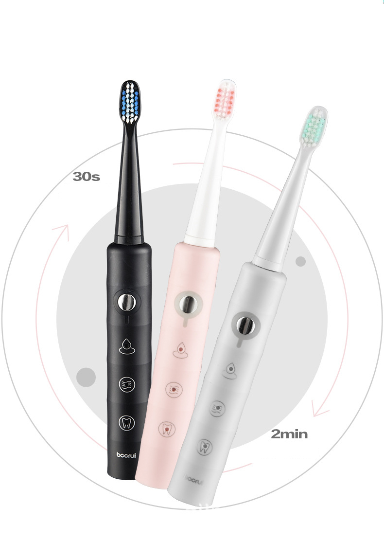 Bàn Chải Điện BOORUI Primus Z2 3 Chế Độ , Bàn Chải Đánh Răng Tặng Kèm 3 Đầu Bản Chải - Hàng Chính Hãng , Chống Nước IPX7 , Sạc nhanh USB
