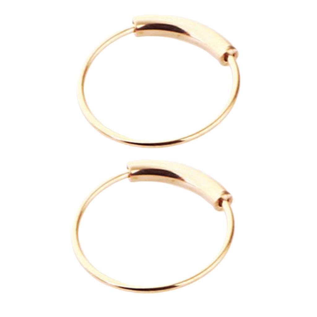2-7pack 2pcs Nose Ring Nose Hoop Tragus Helix Ear Piercing Steel Ring 6mm Rose