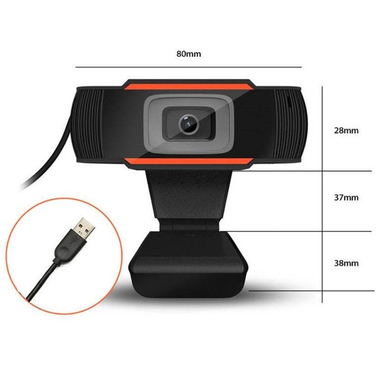 Webcam học online kẹp máy tính cao cấp, có mic, gọi video sắc nét full HD 1080p