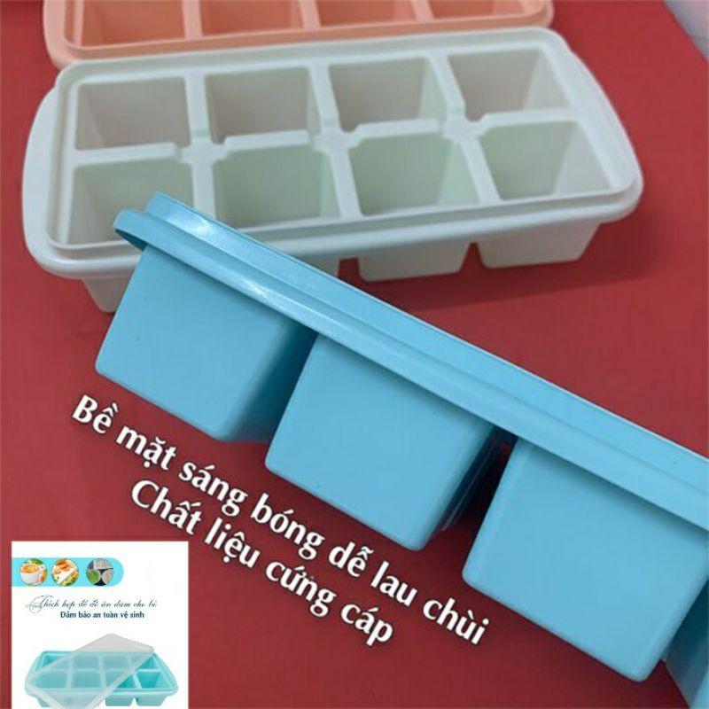 Khay đá có nắp 8 viên nhựa Việt Nhật