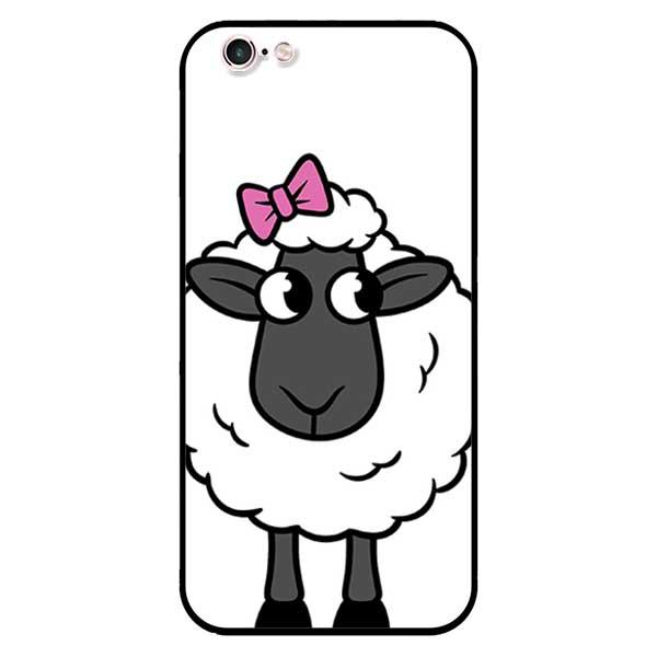 Ốp lưng dành cho iPhone 6 / 6s / 7 / 8 / 7 Plus / 8 Plus / SE 2020 - Cừu Nơ Hồng