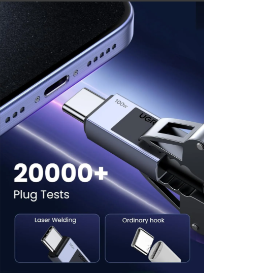 Cáp sạc nhanh  USB Type-C to USB Type C 100W 5A Ugreen 45063 (1m) - Hàng Chính Hãng