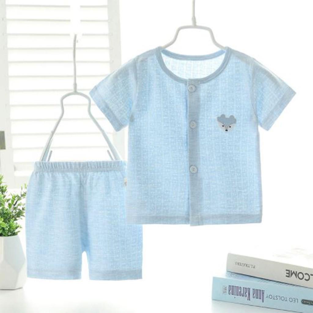 Bộ cộc tay cho bé trai gái sơ sinh quần áo sơ sinh mặc hè hàng Quảng Châu cotton xịn xuất khẩu từ 4-14kg – BCT06