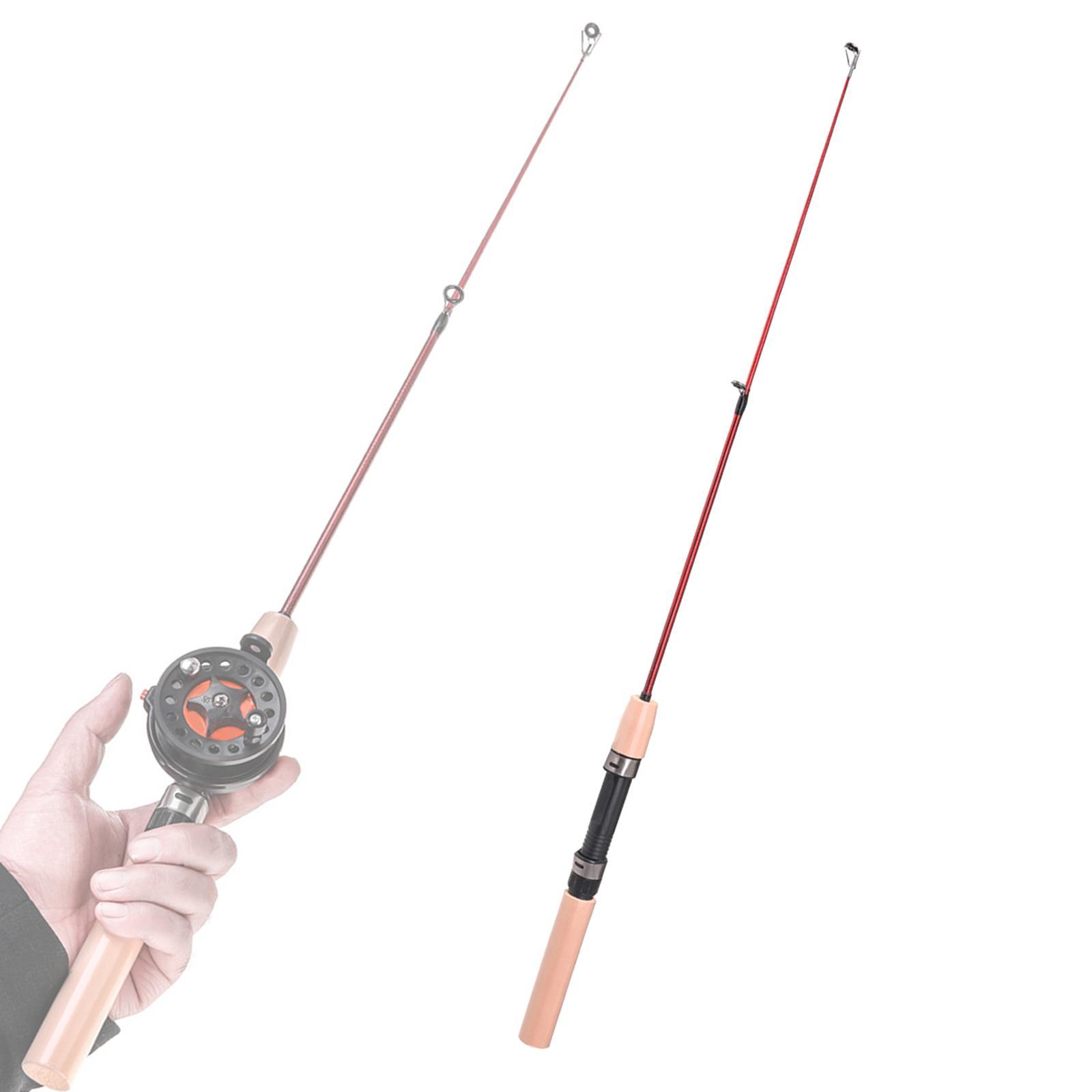 Ice Fishing Rod Mini Telescopic Pole Winter Travel Fishing