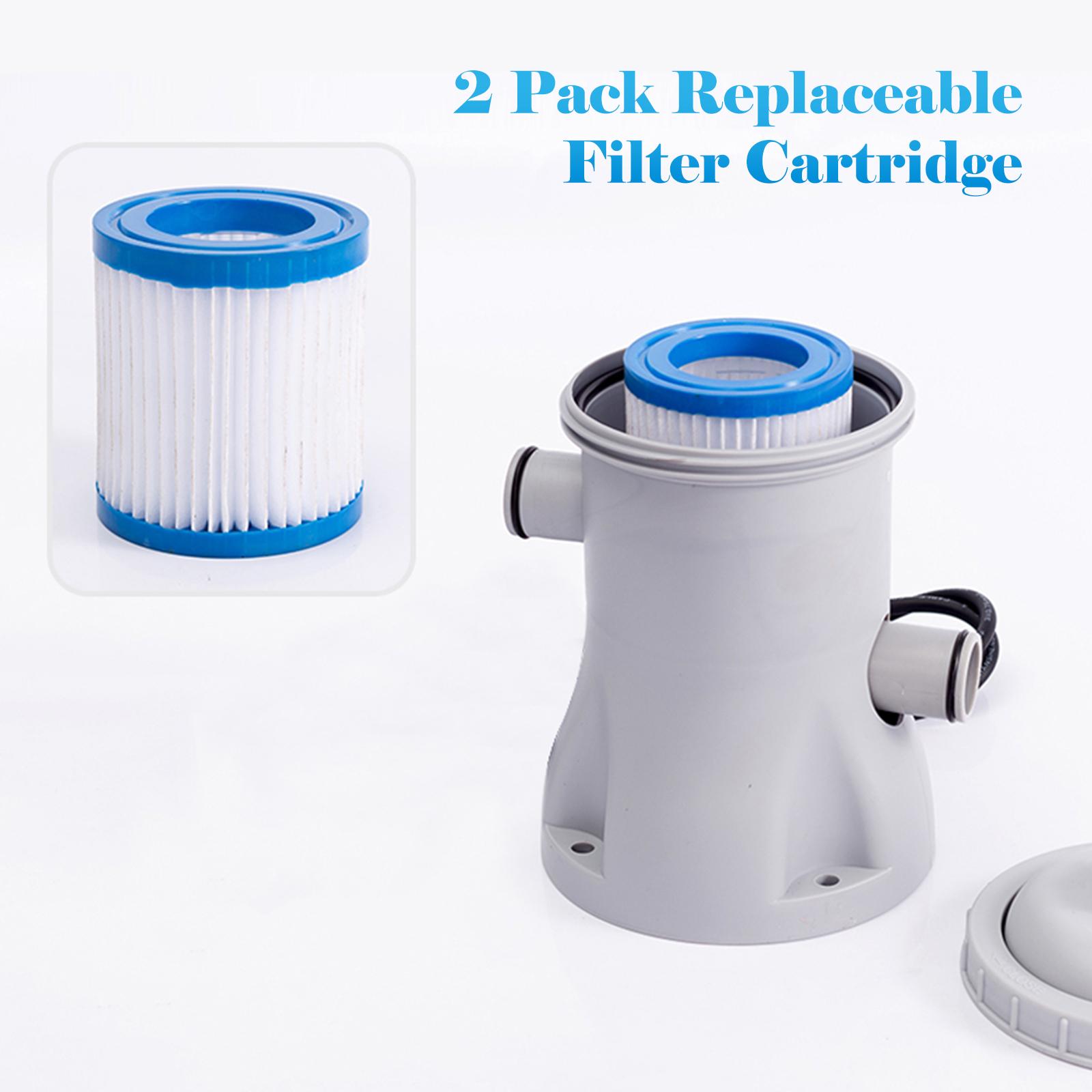 Máy Bơm Nước Điện Hồ Bơi Có Mái Chèo 330 Gph Với 2 Hộp Lọc Hồ Bơi