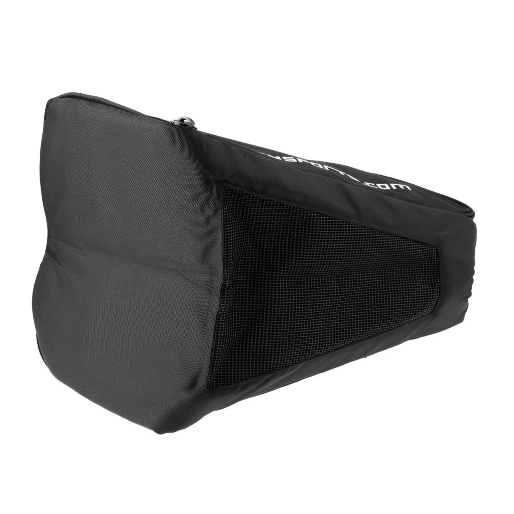Ice Hockey Player and Goalie Helmet Bag Heavy Duty Zipper Padded Equipment Storage Bag with Hand Strap