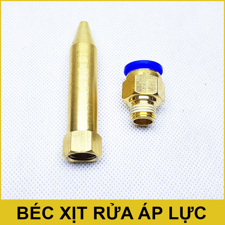 Béc đồng 1 tia xịt rửa xe máy lạnh 80mm