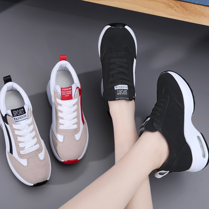 Giày sneakers 7cm da lộn PS399-1222