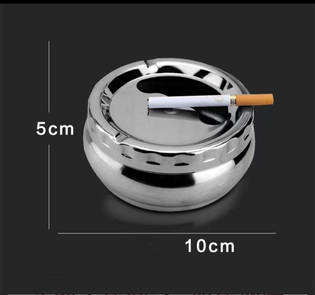Gạt tàn nắp xoay - gạt tàn nắp bấm inox ( 2 kiểu khách tự lựa chọn sở thích cho mình )