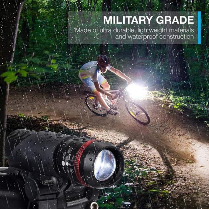 Đèn LED phía trước và phía sau an toàn chống thấm nước dành cho xe đạp MTB