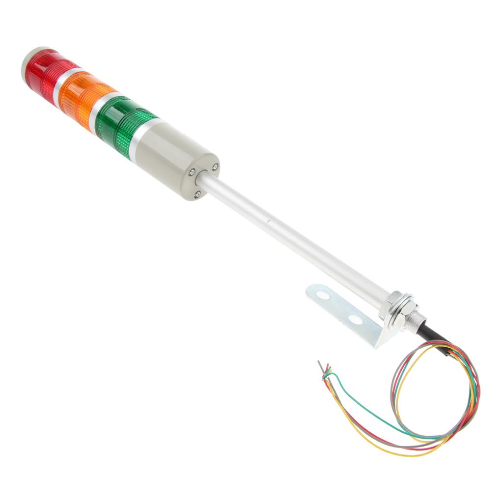 Báo động An Ninh DC 24V 3W Đèn Cảnh Báo Tín Hiệu Ba Màu Luôn Bật Không Có âm Thanh