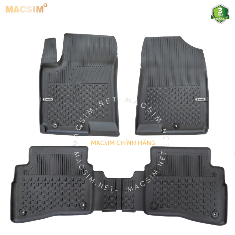  Thảm lót sàn ô tô nhựa TPE Silicon Hyundai I20 2020 + Black Nhãn hiệu Macsim