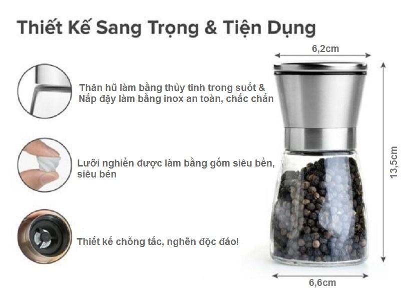 Dụng cụ xay tiêu cầm tay - GDHN Loại Tốt