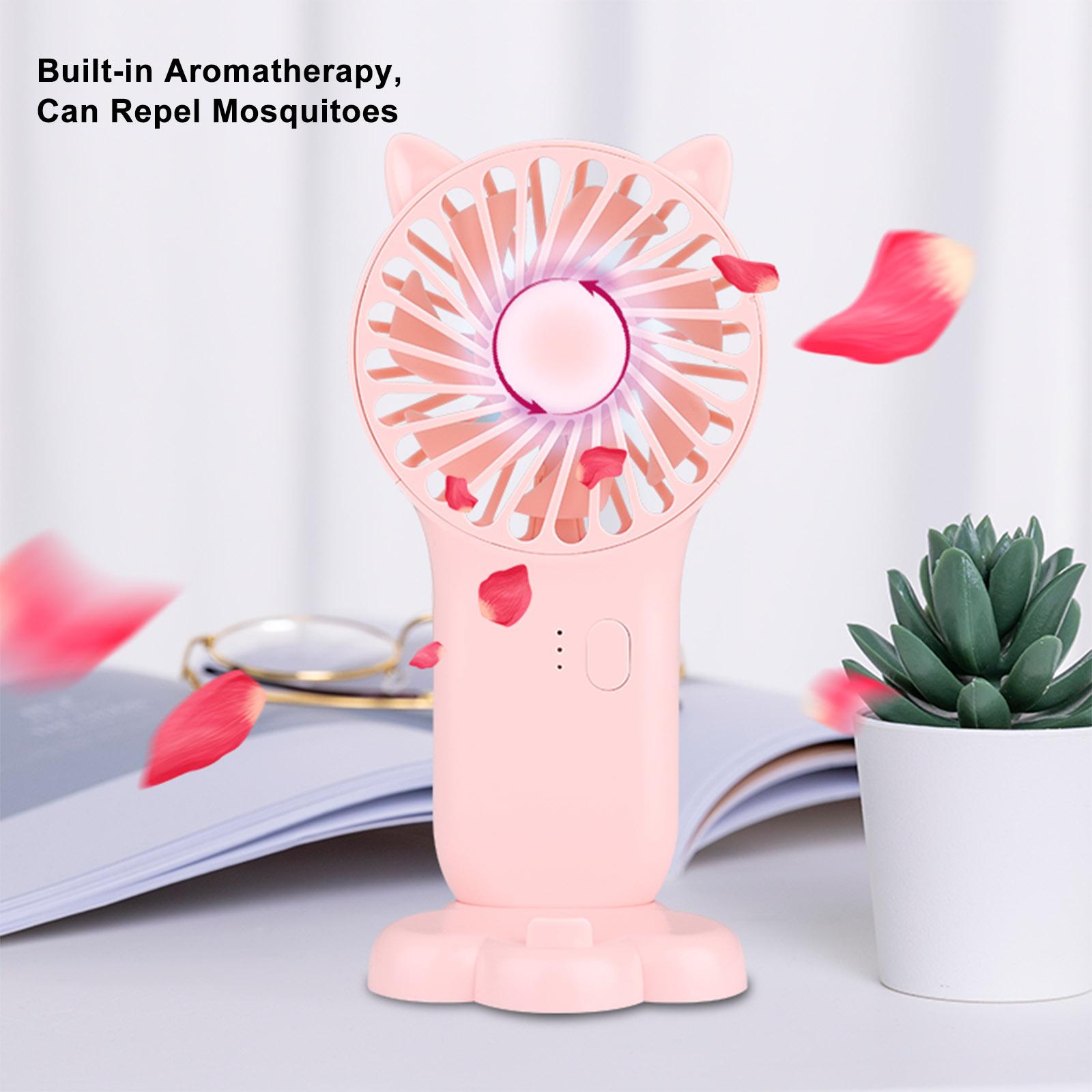 Quạt di động mini 3 tốc độ có thể điều chỉnh công tắc điều khiển bật tắt có thể sạc lại bằng USB