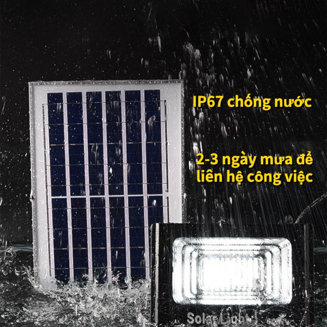 Đèn Năng Lượng Mặt Trời Đèn Pha vỏ nhôm chống nước 60W 100W 200W 300W 500W