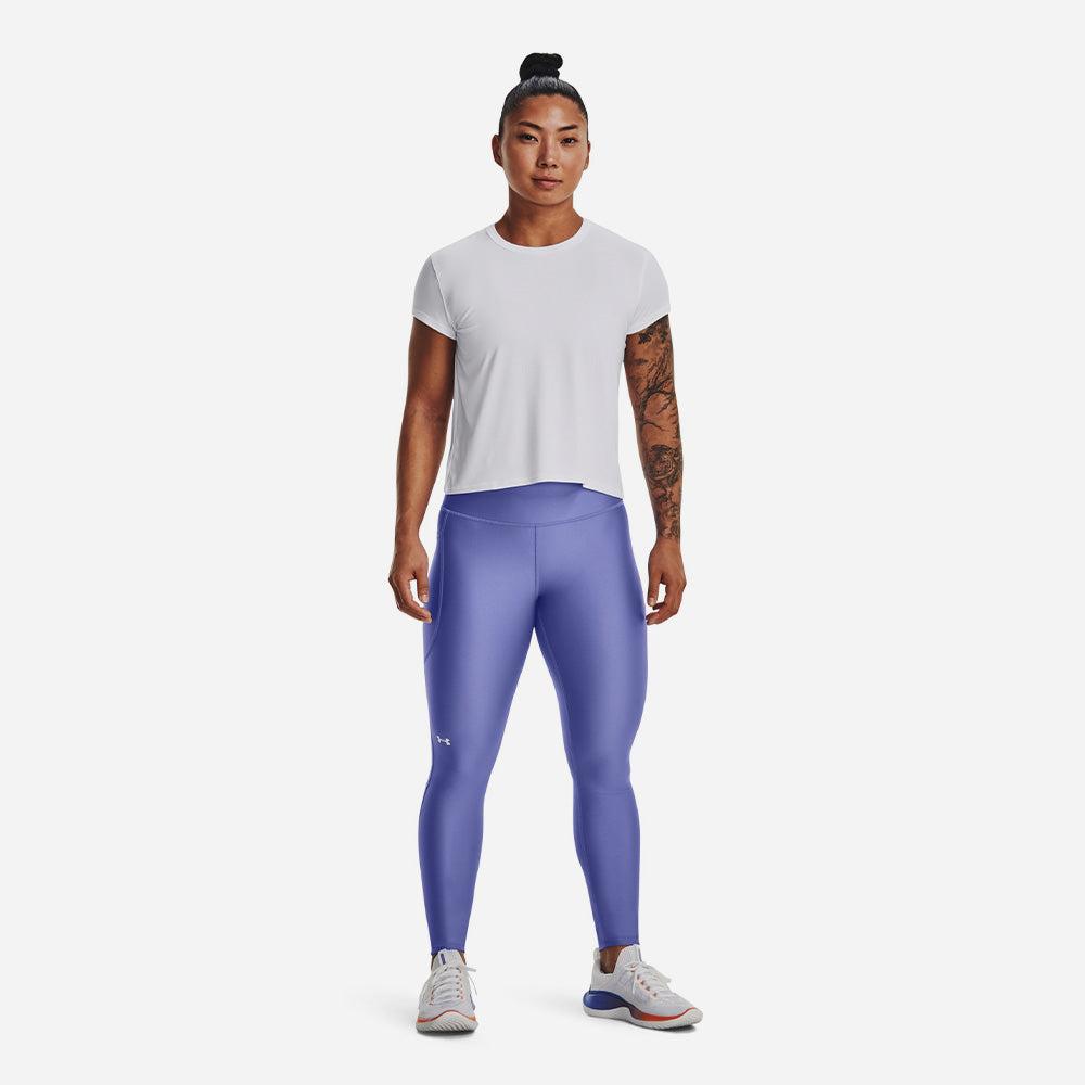 Quần ôm thể thao nữ Under Armour Heatgear No-Slip Waistband Full-Length - 1365336-495