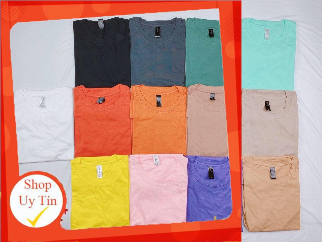 Áo thun nam nữ FORM RỘNG CHÂU ÂU mẫu trơn chất 100% cotton nhập khẩu úc, xưởng sỉ giá rẻ VNXK -