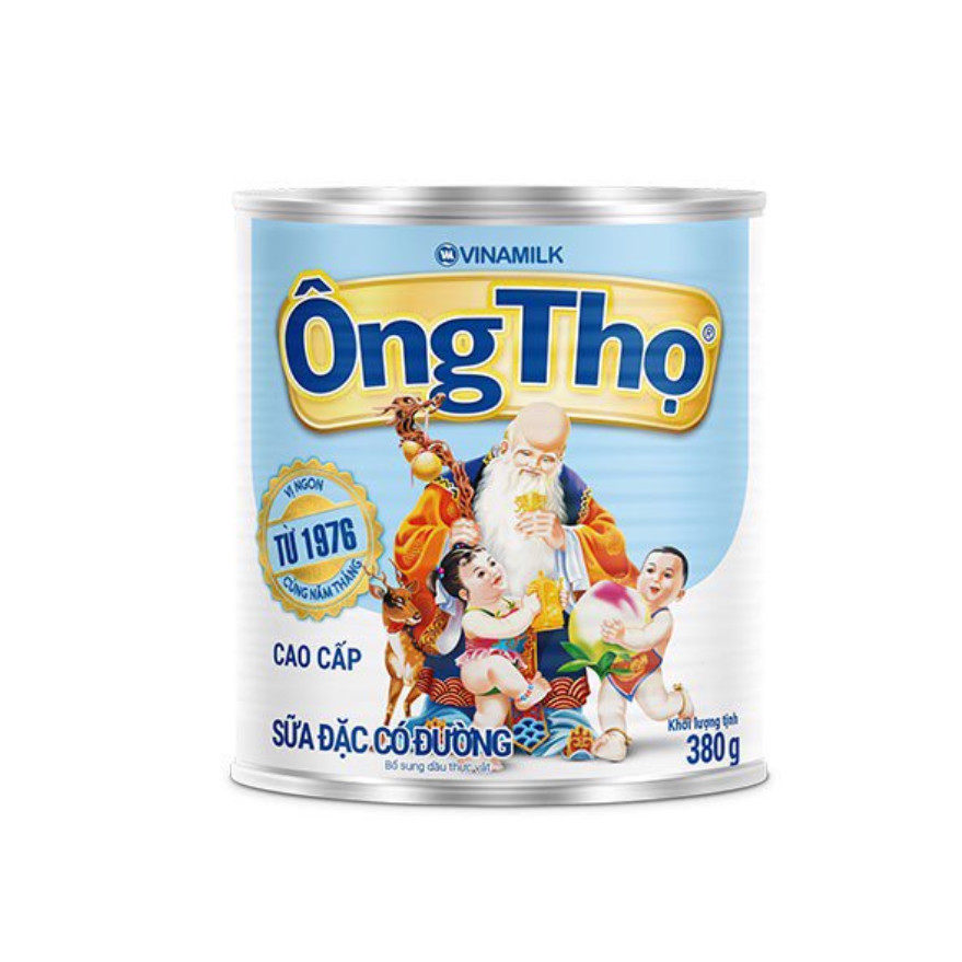Sữa đặc Ông Thọ trắng 380g combo 6 lon