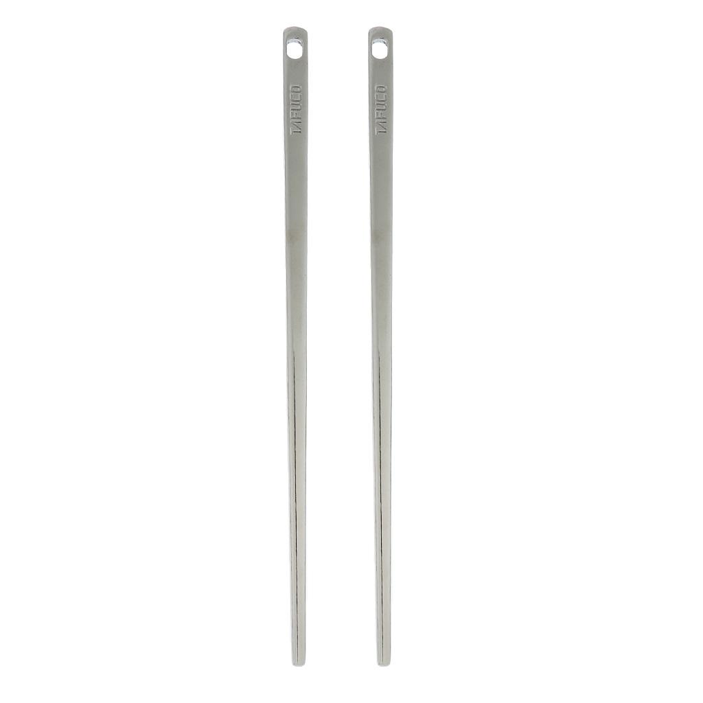 3pcs Stainless Steel Spoon Fork Chopsticks Travel Camping Flatware Kit + Bag