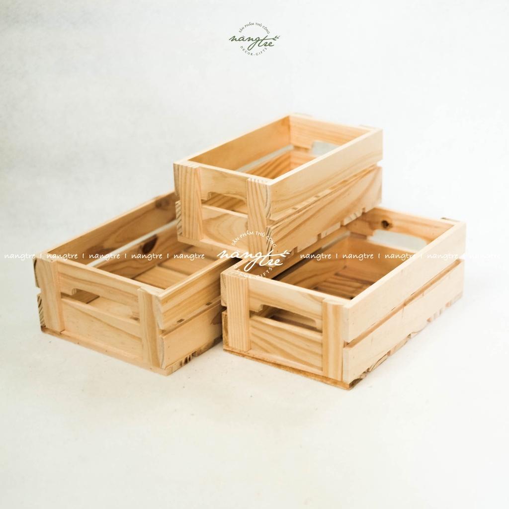 COMBO 3 khay gỗ pallet đa năng - Két gỗ pallet