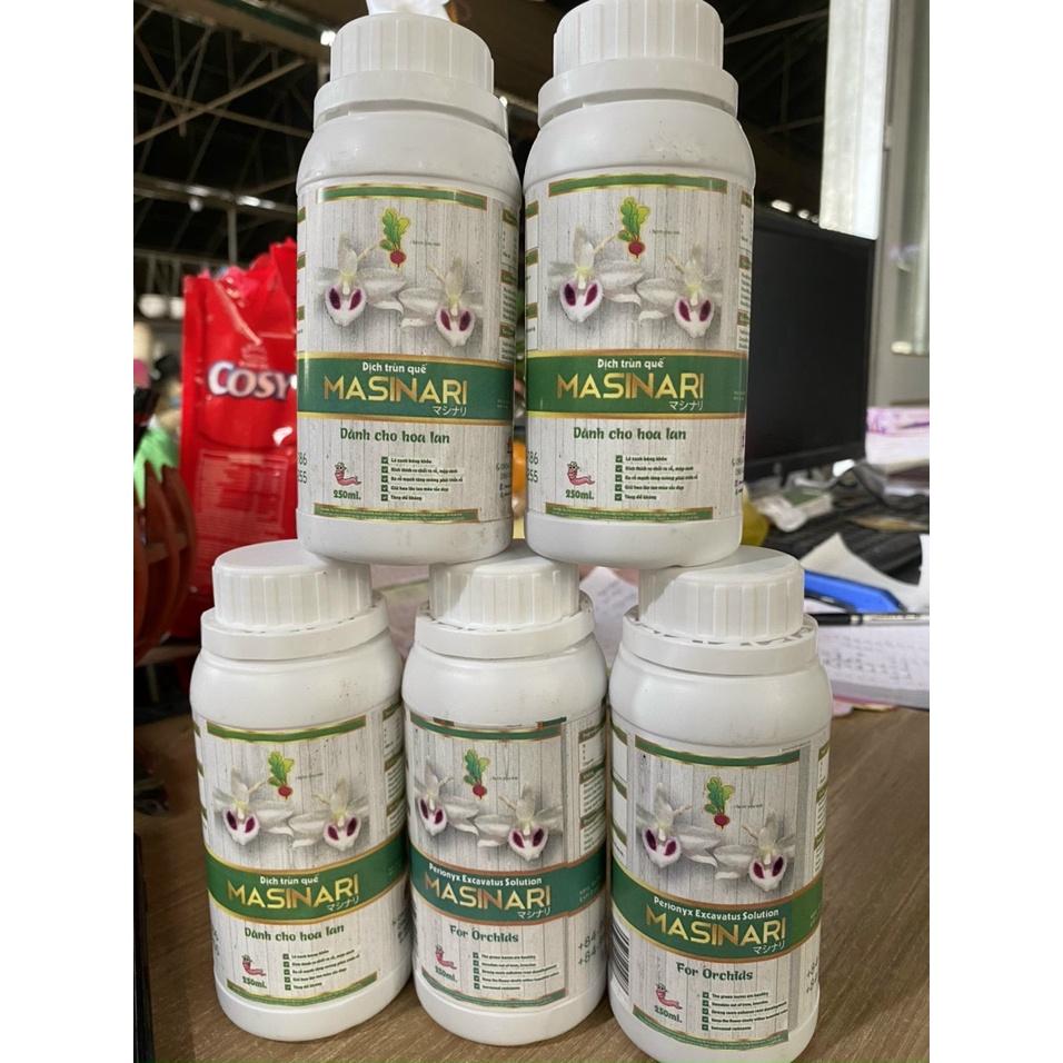 DỊCH TRÙN QUẾ MASINARI TỐT CHO HOA LAN , HOA HỒNG CHAI 250ml