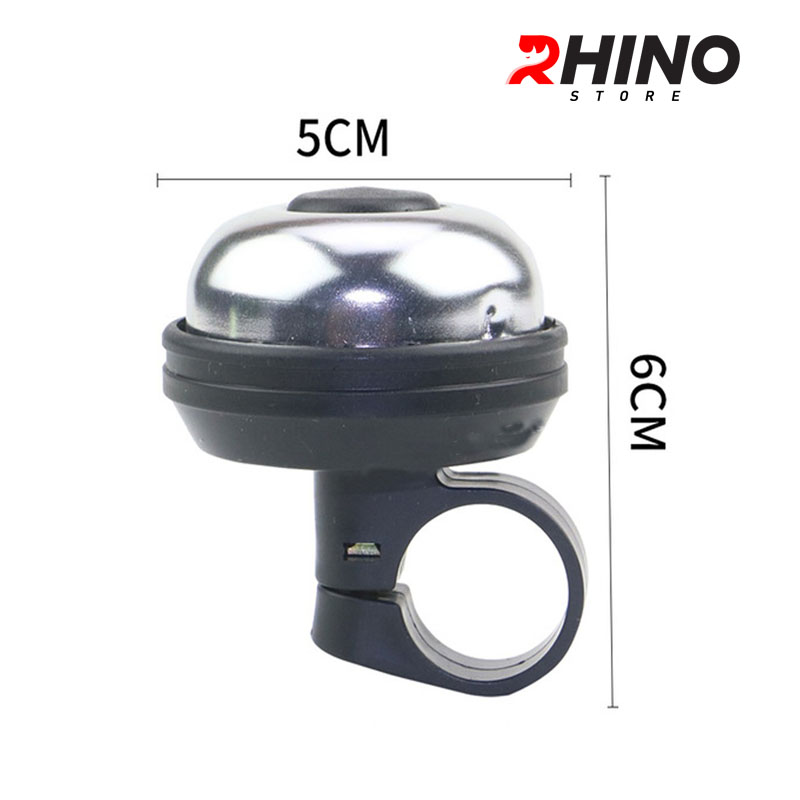 Chuông xe đạp âm thanh lớn Rhino C01, lắp mọi loại xe, siêu bền, không gỉ - hàng chính hãng