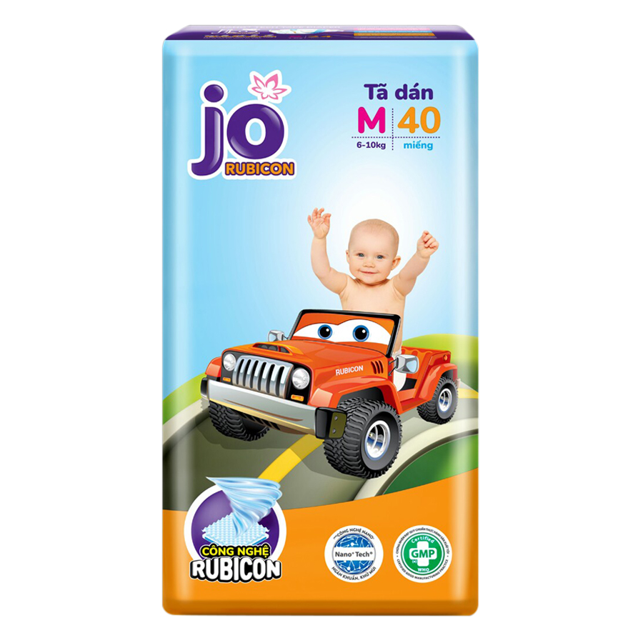 Tã Dán jo Rubicon Gói Đại Size M40 (40 Miếng)