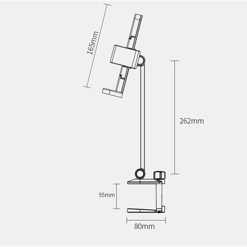 Giá kê đọc sách kẹp cạnh bàn cao cấp AP-7VC kết hợp từ nhựa ABS và hợp kim nhôm cao cấp