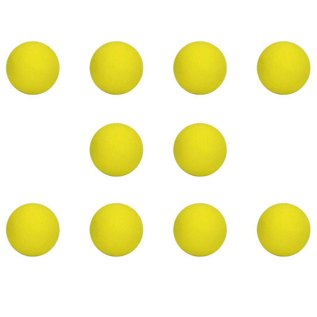 2x10 Pieces EVA Foam Golf Swing Exercises Practice Training Balls Yellow