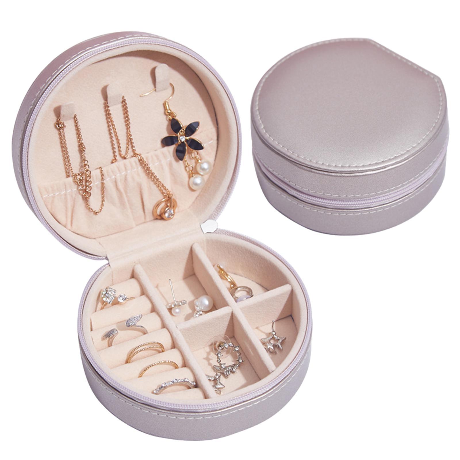 Small Jewelry Box Rings Earrings Necklace Organizer Holder Case Accessories