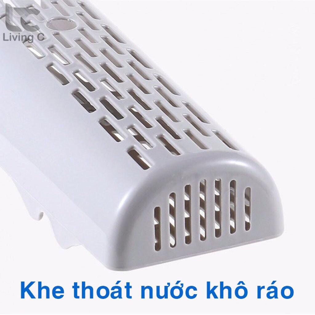Hộp Đựng Đũa Muỗng ️️ Thìa Đa Năng Dán Tường Có Nắp Đậy Chống Bụi, có khe thoát
