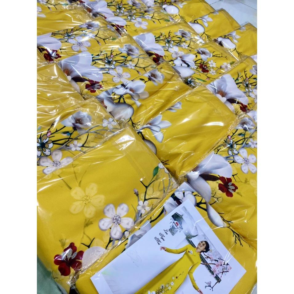 Vải Áo Dài Hoa sứ