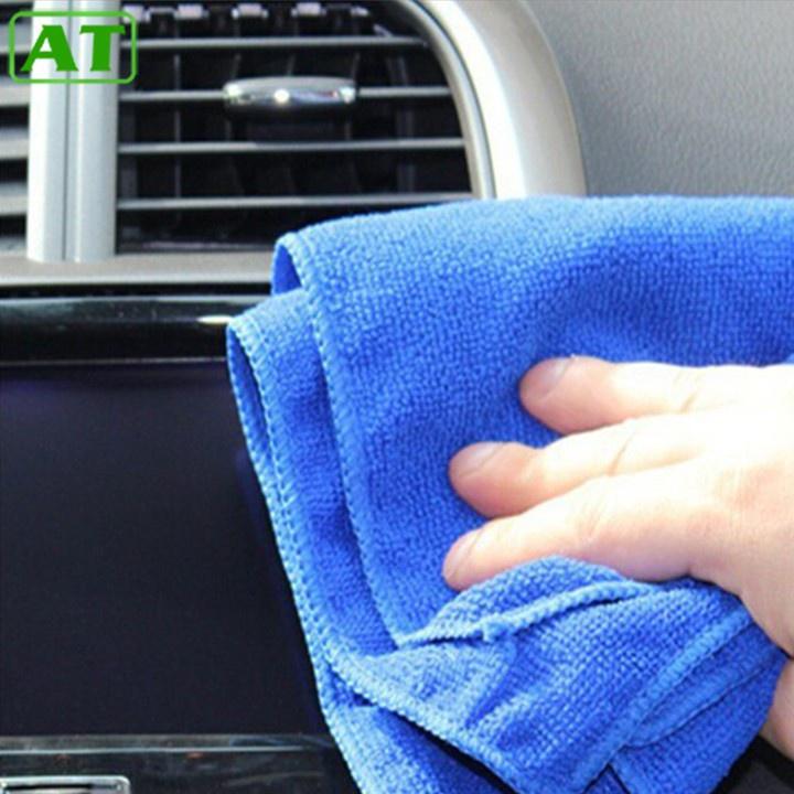 Khăn Lau Siêu Thấm Hút 25x25cm Đa Năng Màu Xanh