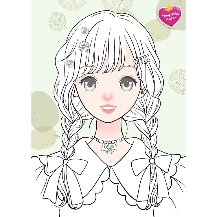 Sách Trang điểm công chúa Hàn Quốc (Tô màu và bóc dán hơn 100+ stickers cho bé) - ảnh 4