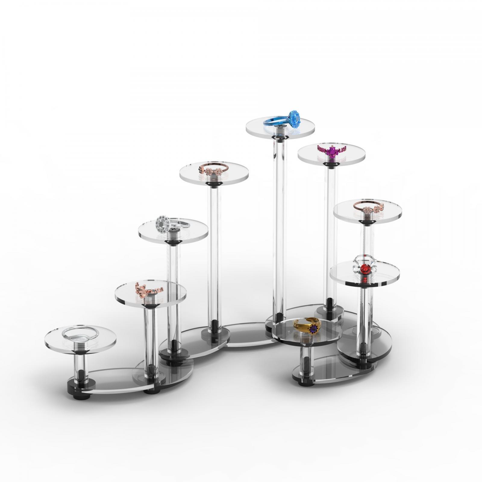 Acrylic Cupcake Display Stand Round Decorative for Birthday Party Decor