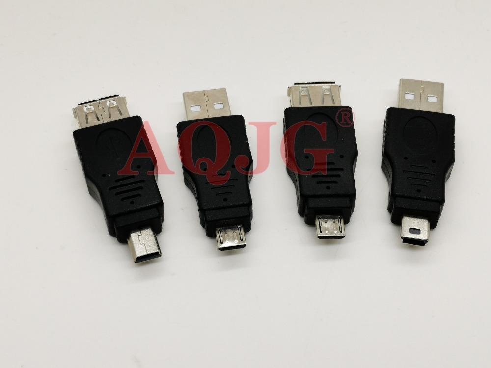 OTG USB 2.0 A Male To Female Micro USB Micro-B Mini-B Changer Data Converter Adapter High Quality